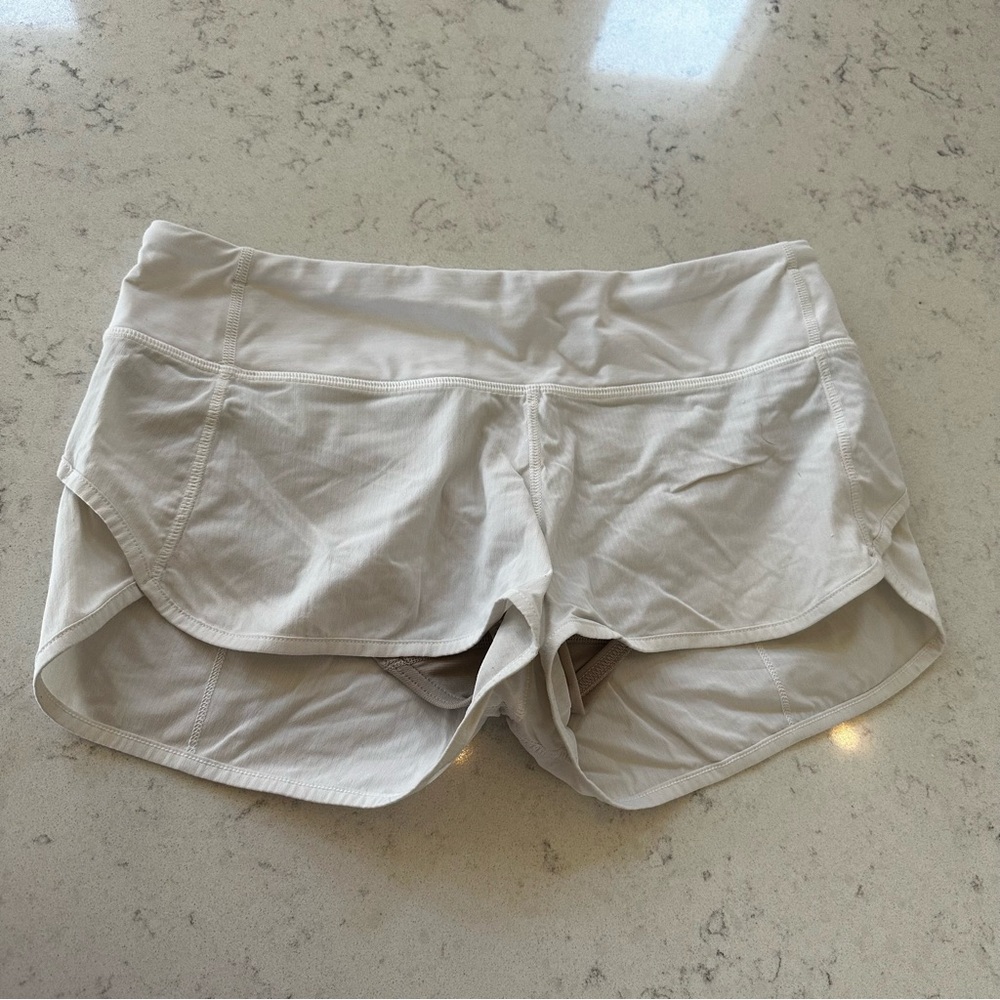 Lululemon shorts in “white”
